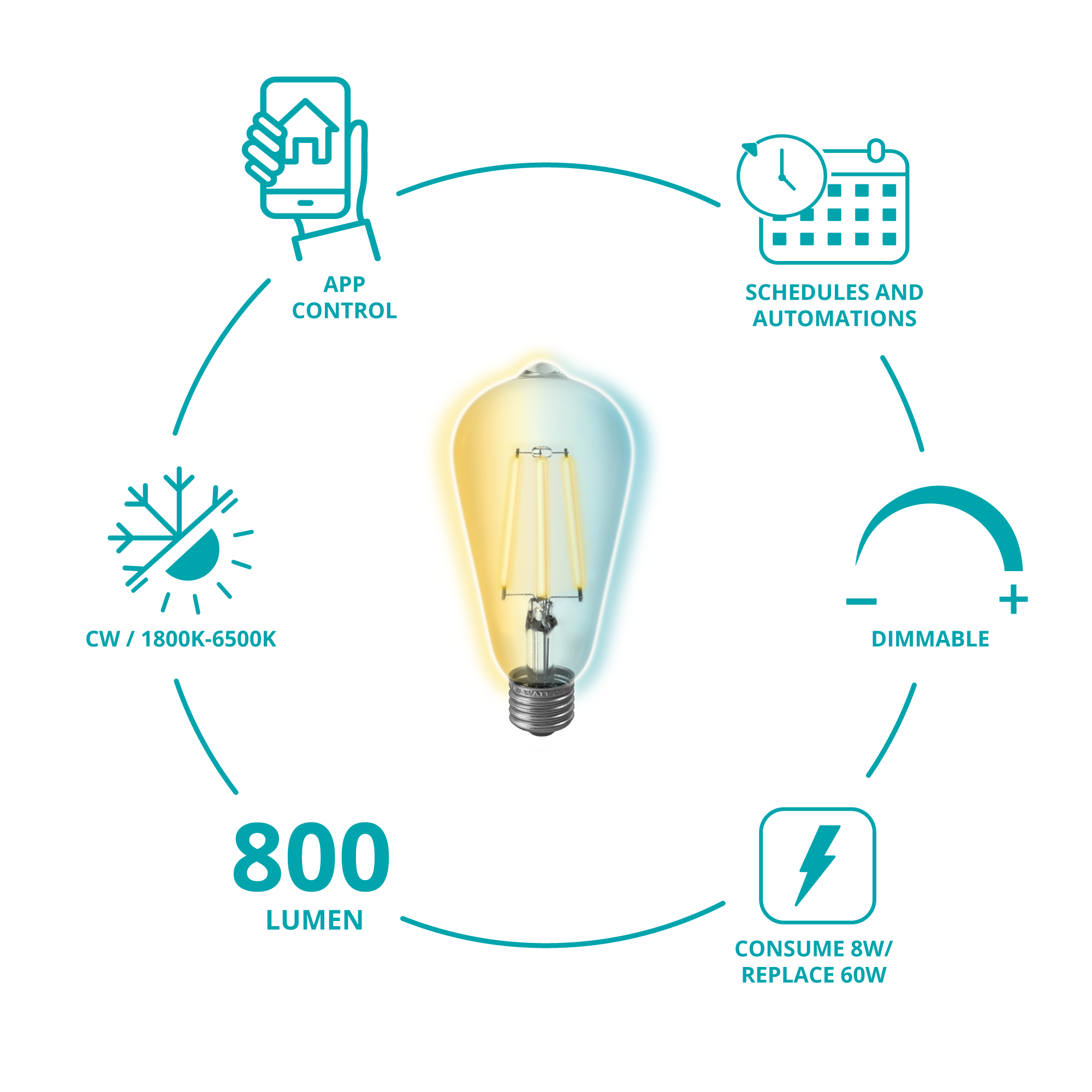 Philips 800 lumens shop 8w 5000k